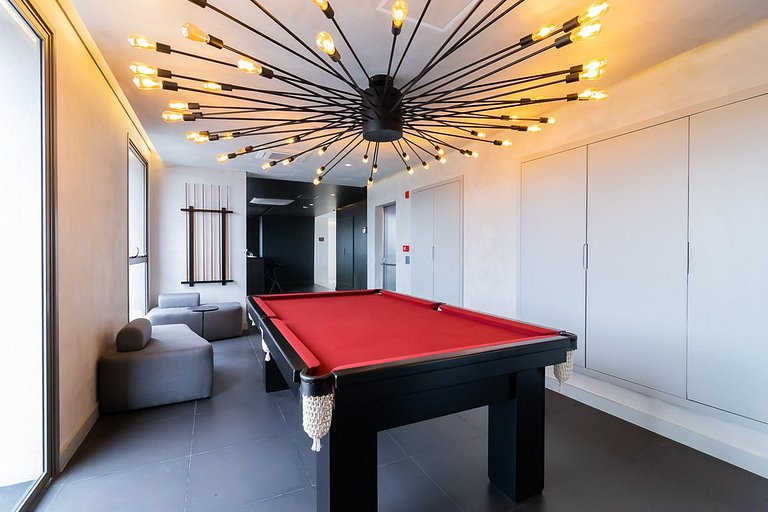 Studios Novíssimos com Piscina no Rooftop e vista para o All