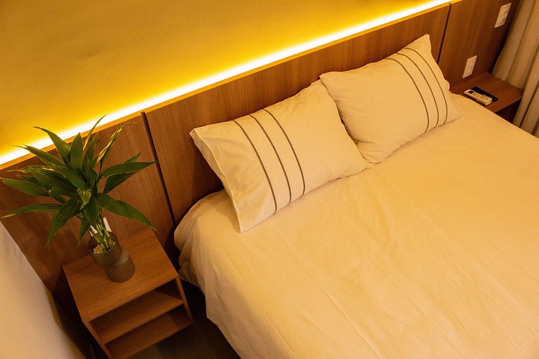 Studio moderno com Rooftop na Bela cintra