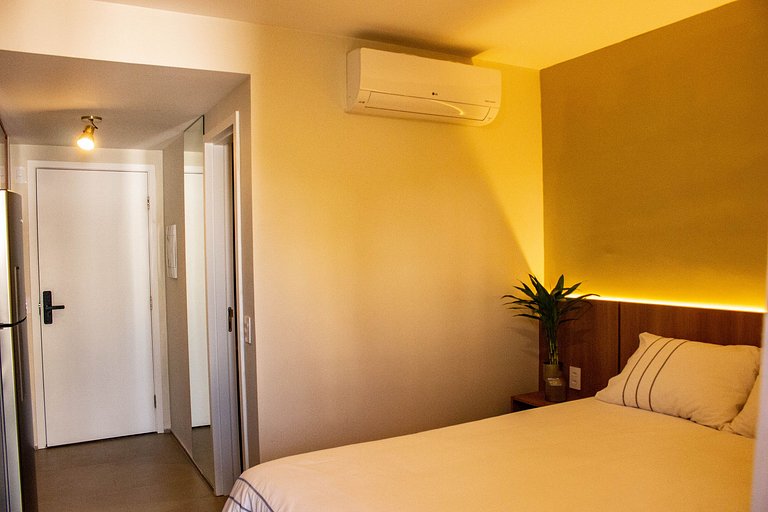 Studio moderno com Rooftop na Bela cintra