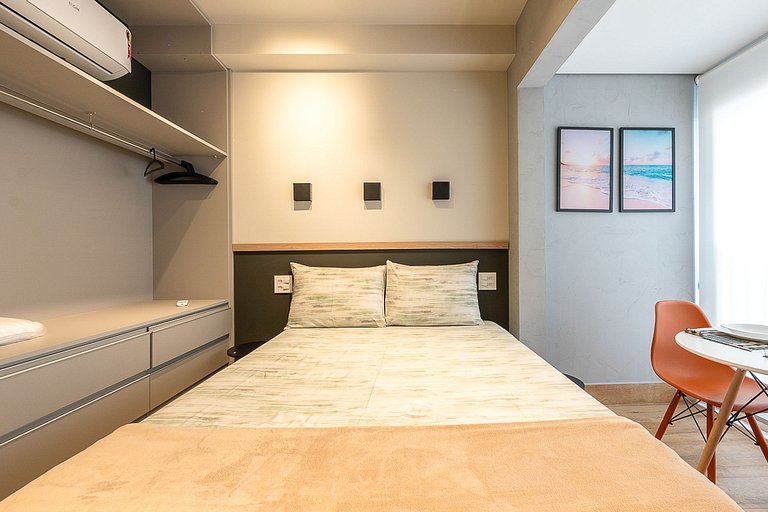 Studio novo a 100m do Metrô Vila Mariana