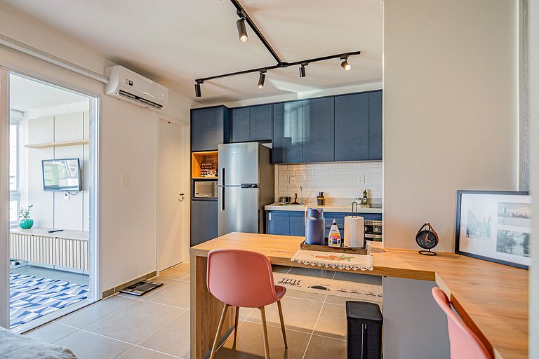 Studio completo e moderno na Vila Mariana