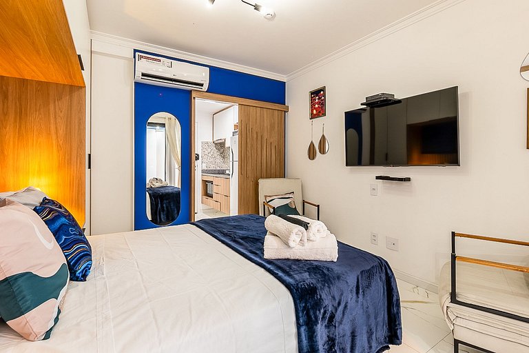 Studio novo a 100m do Metrô, para 4 Pessoas