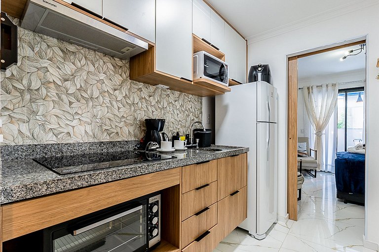 Studio novo a 100m do Metrô, para 4 Pessoas