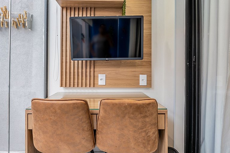 Studio novo a 100m do Metrô, para 4 Pessoas