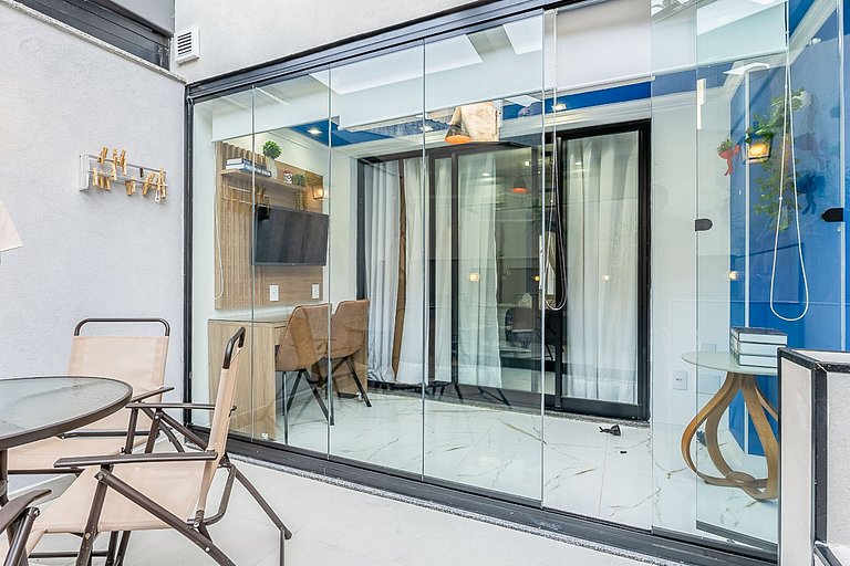 Studio novo a 100m do Metrô, para 4 Pessoas