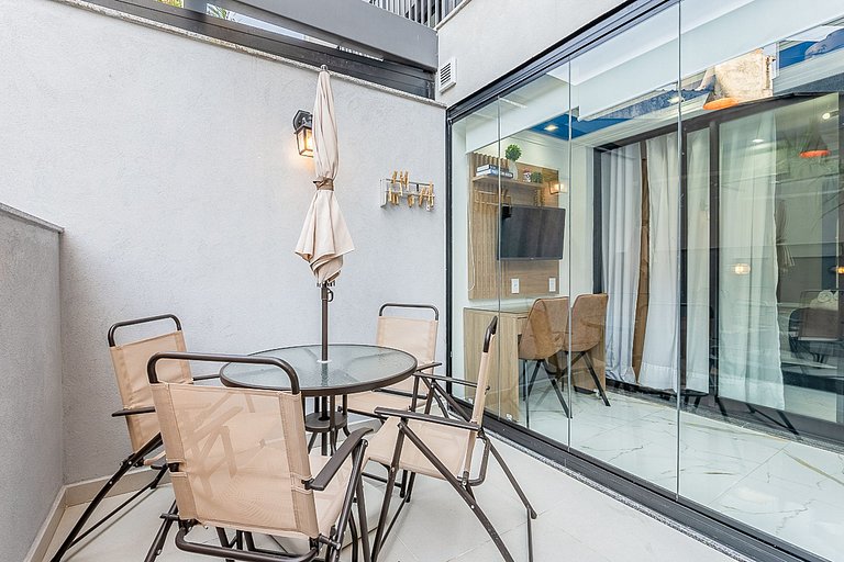 Studio novo a 100m do Metrô, para 4 Pessoas