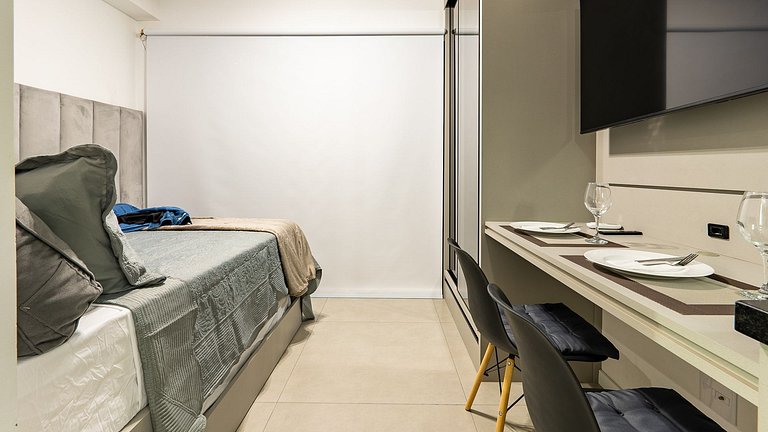 Studio Novo a 3min do Metrô, Comporta 3 Pessoas