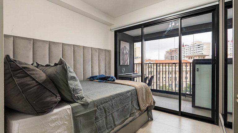 Studio Novo a 3min do Metrô, Comporta 3 Pessoas