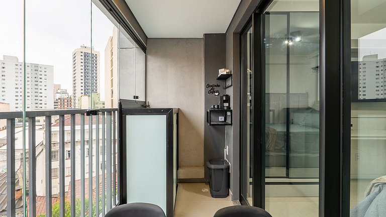 Studio Novo a 3min do Metrô, Comporta 3 Pessoas