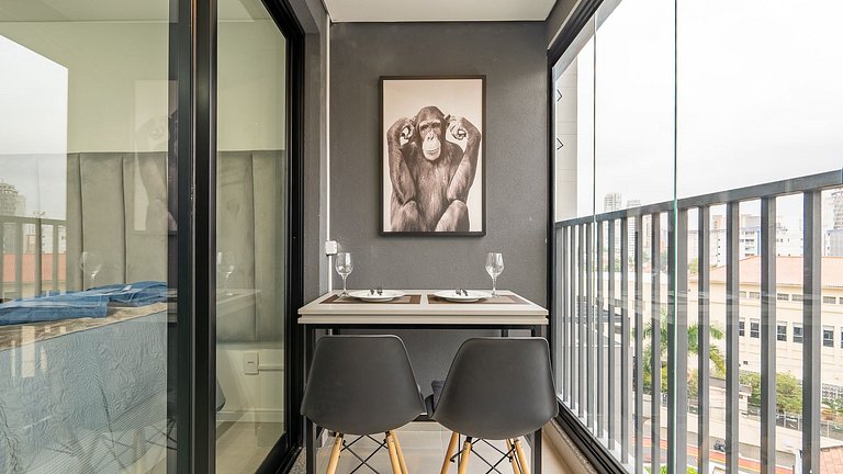 Studio Novo a 3min do Metrô, Comporta 3 Pessoas