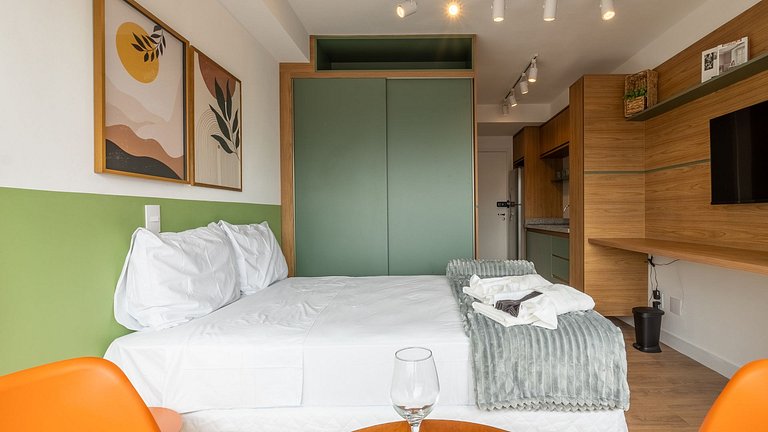 Studio Novo próx. ao Metrô, ESPM e Poliedro