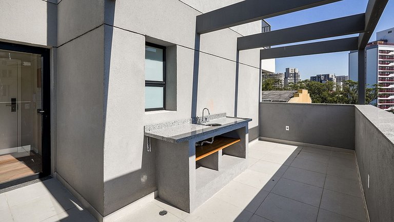 Studio divino com quintal na Vila Mariana