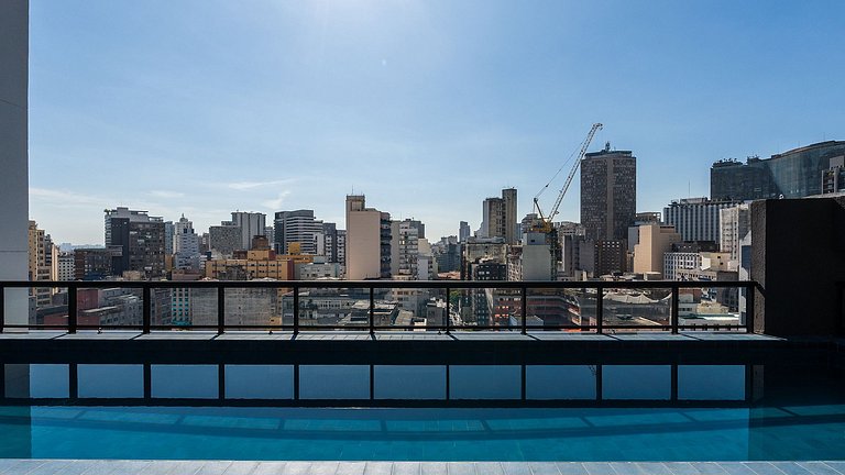 Studio moderno no 9° andar na Vila Buarque