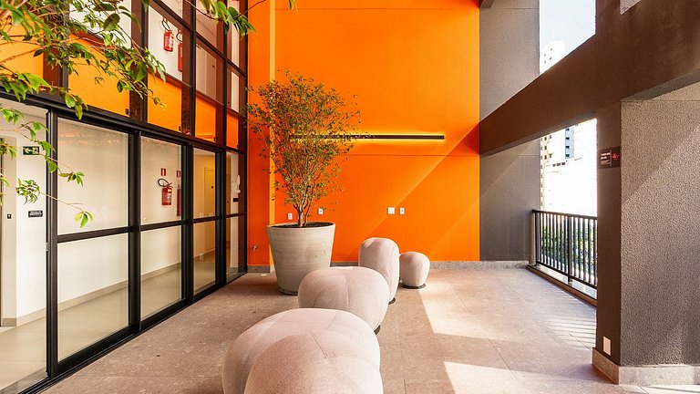 Studio moderno no 9° andar na Vila Buarque