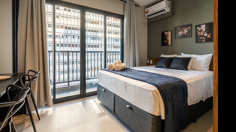 Studio moderno no 9° andar na Vila Buarque