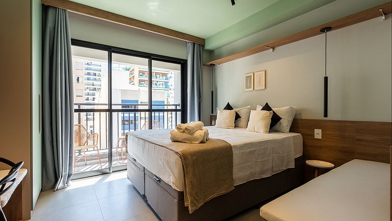 Studio Moderno e Funcional na Santa Cecília
