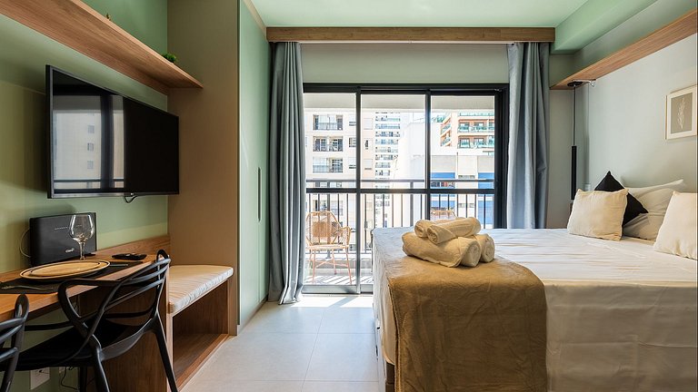 Studio Moderno e Funcional na Santa Cecília