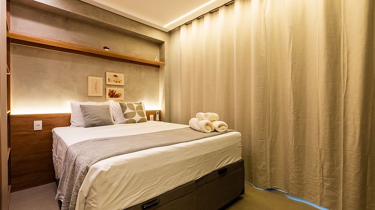 Studio magnifico no 18° andar em Perdizes