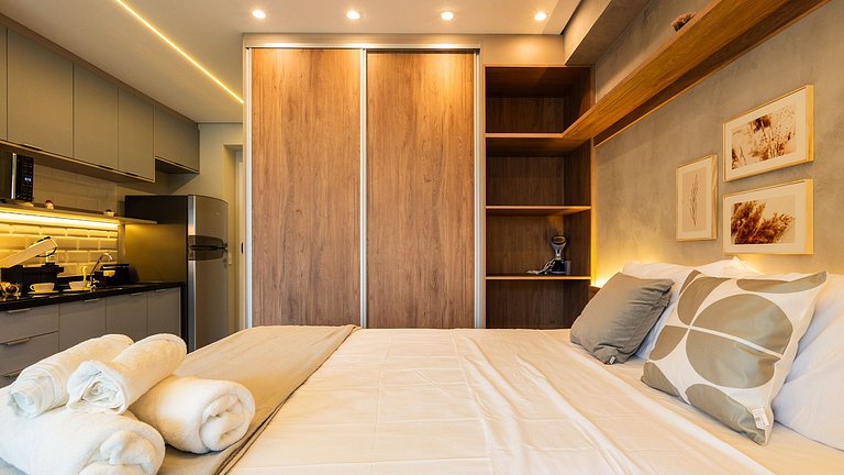 Studio magnifico no 18° andar em Perdizes