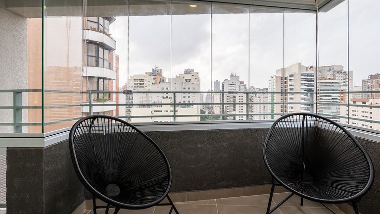 Studio magnifico no 18° andar em Perdizes