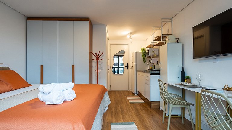 Studio Luxo no 16° andar - Vila Buarque