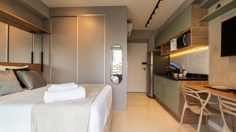 Studio moderno em Perdizes – vista 17º andar