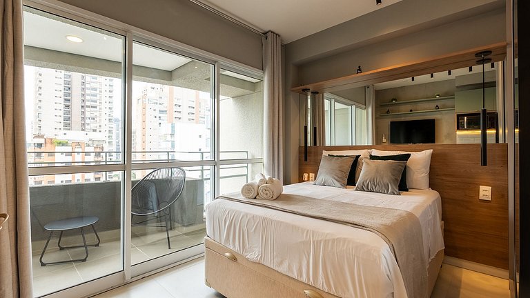 Studio moderno em Perdizes – vista 17º andar
