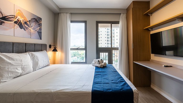 Studio Novo e Moderno Prox. a Faria Lima