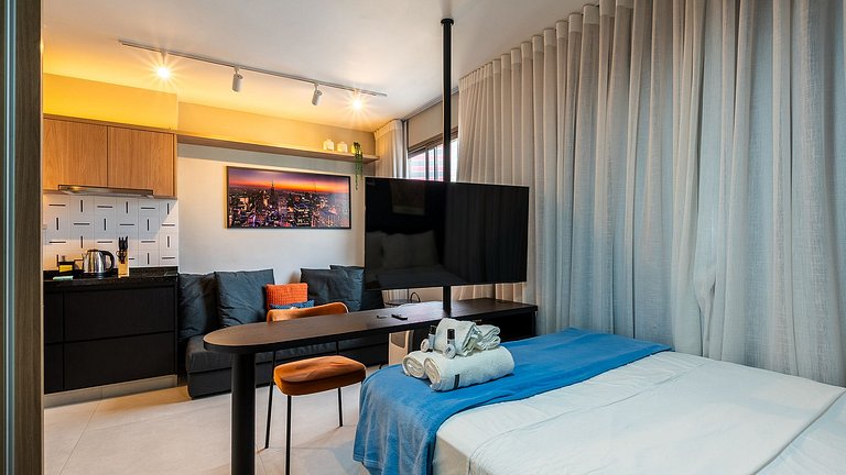 Studio Moderno na Faria lima - vista 10º andar