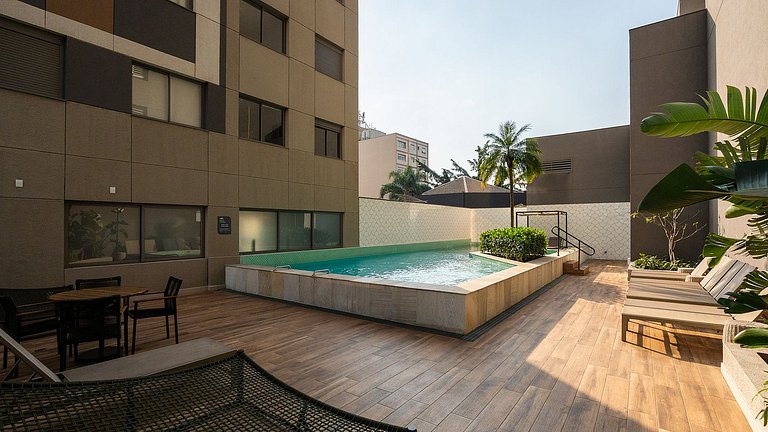 Studio Moderno na Faria lima - vista 17º andar