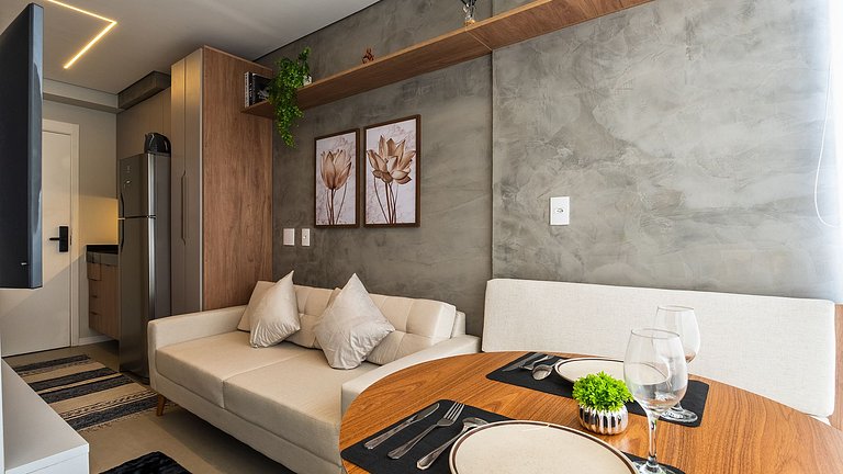 Studio de luxo no 10° andar prox a Vila Mariana