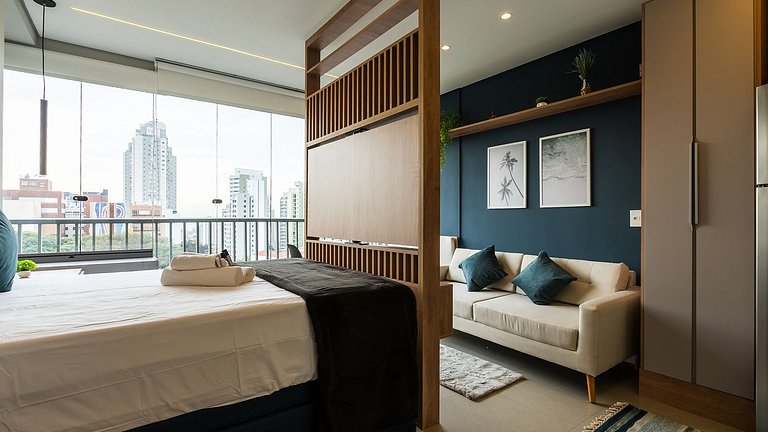 Studio moderno 10° andar a 400m metrô Vila Mariana