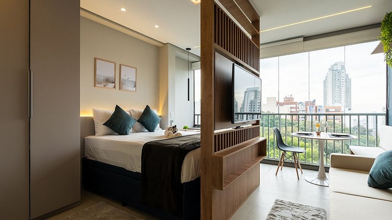 Studio moderno 10° andar a 400m metrô Vila Mariana