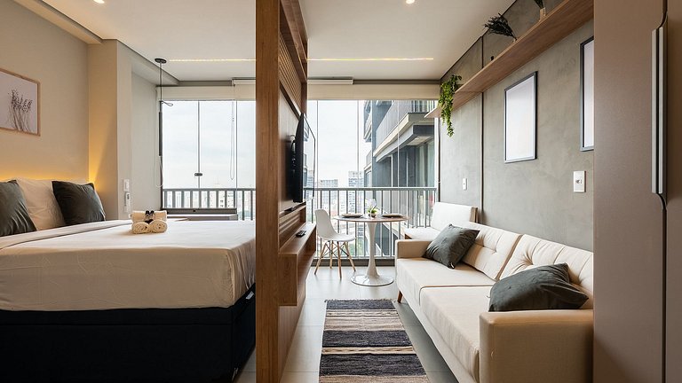 Studio completo no 12° andar prox a Vila Mariana