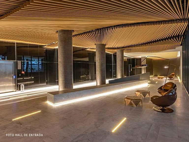 Studios luxuosos no Itaim Bibi com vaga de garagem.