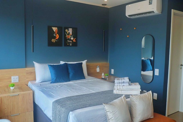 Studio no 13° andar a 3 min da estação Brooklin