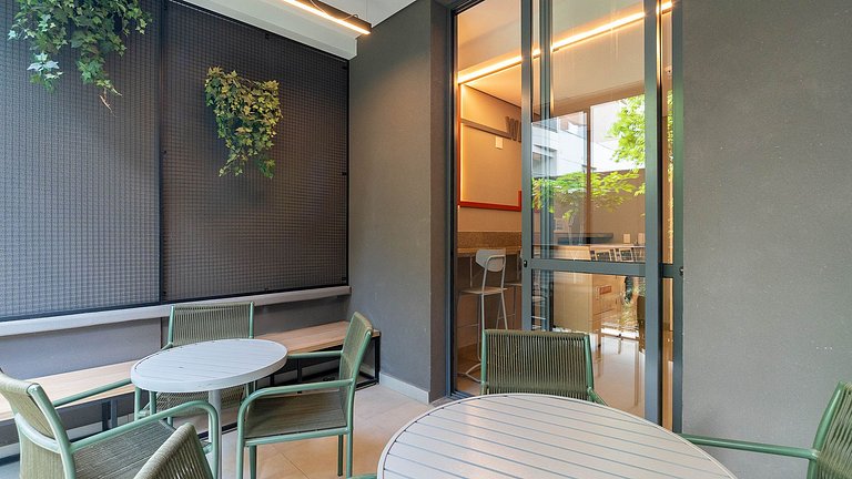 Studio moderno na Rua Bartira – ao lado da PUC-SP, conforto