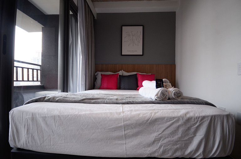 By Housi: Studio completo prox a estação Brooklin