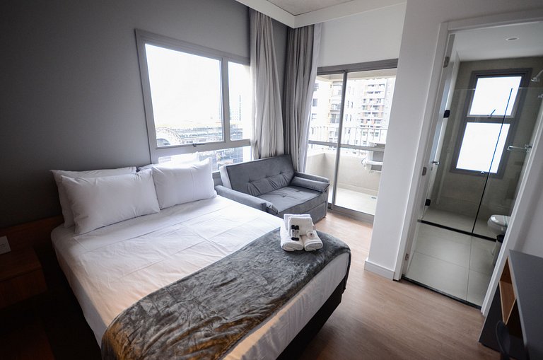 BY Housi: Studio completo no 10° andar em Moema