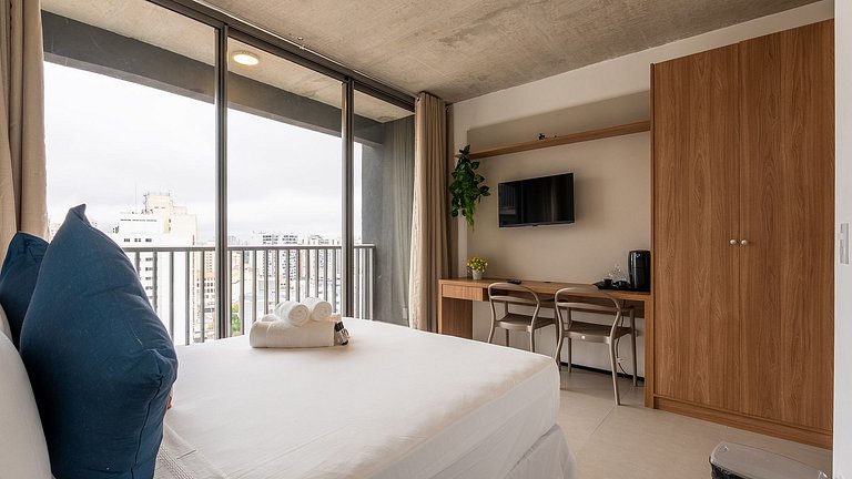 Studio completo a 5 min da estação Vila Mariana