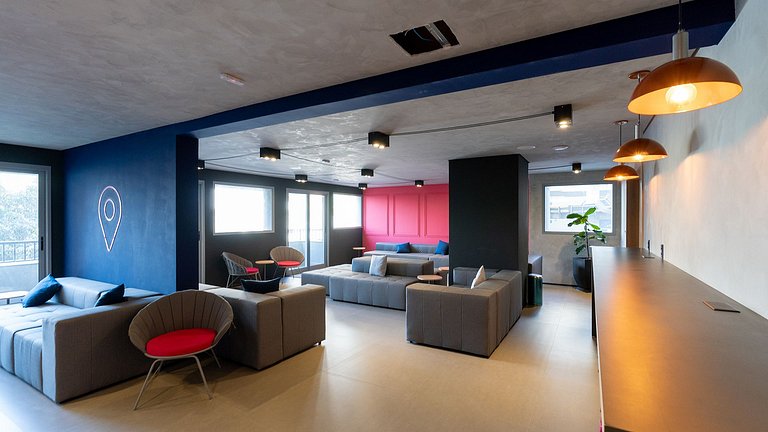 Studio Premium na Vila Olímpia | Lazer Completo