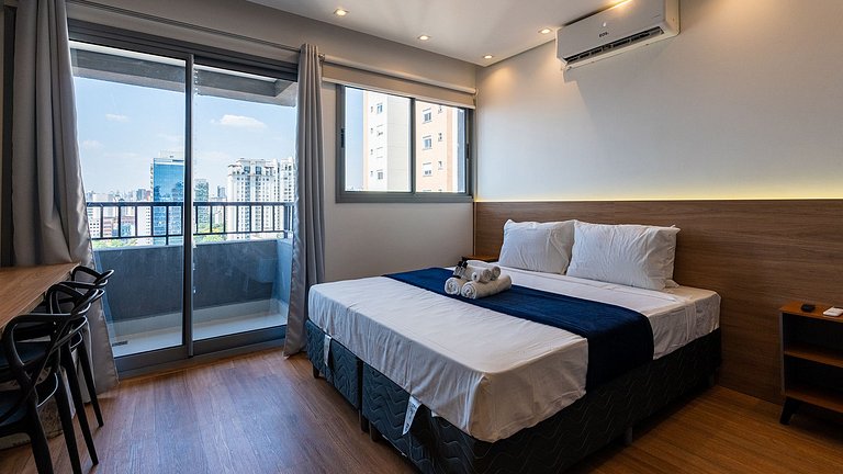 Studio Premium na Vila Olímpia | Lazer Completo