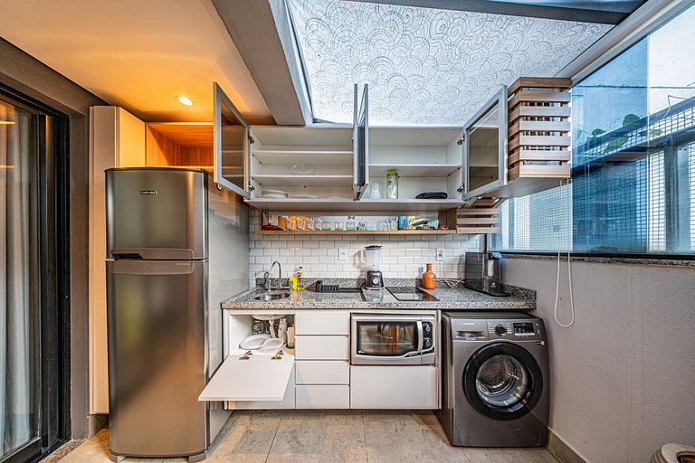 Studio elegante a 100m do metrô Vila Mariana