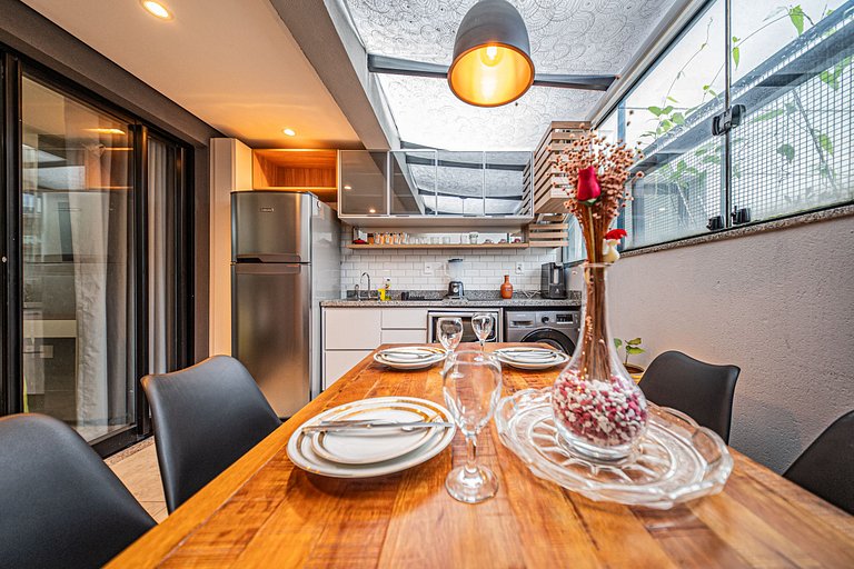 Studio elegante a 100m do metrô Vila Mariana