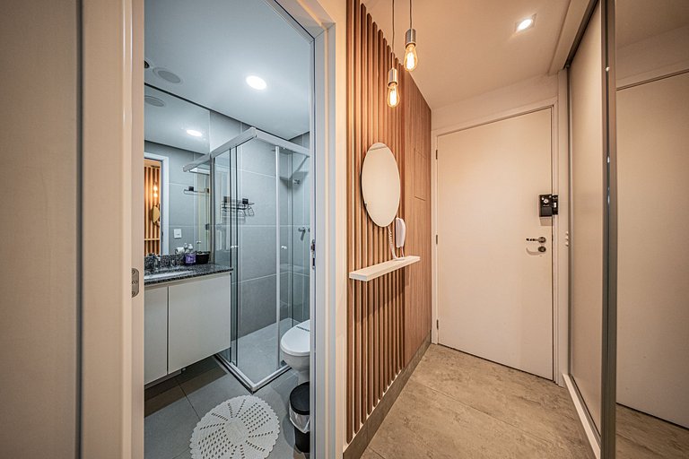 Studio elegante a 100m do metrô Vila Mariana