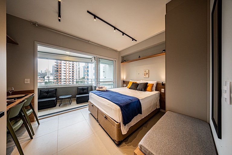 Studio lux no 10° andar prox ao Allianz Parque