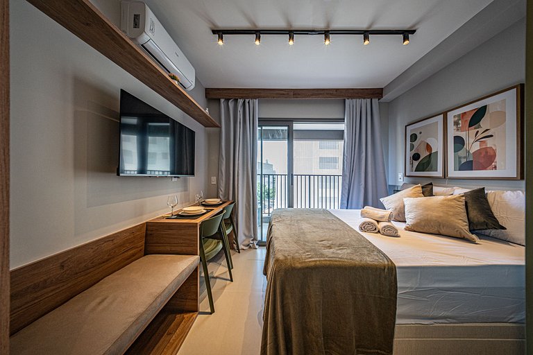 Studio premium em Perdizes, próximo ao Allianz Parque