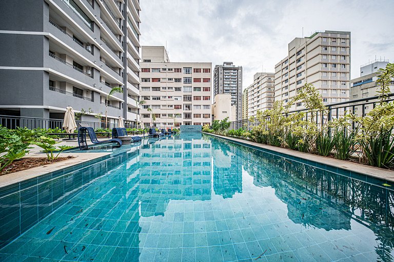 By Housi DH - Studio lux no 16° andar na Paraiso