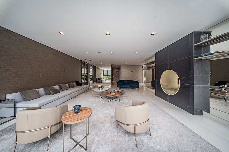 Studio de alto padrão no 26º andar em Moema