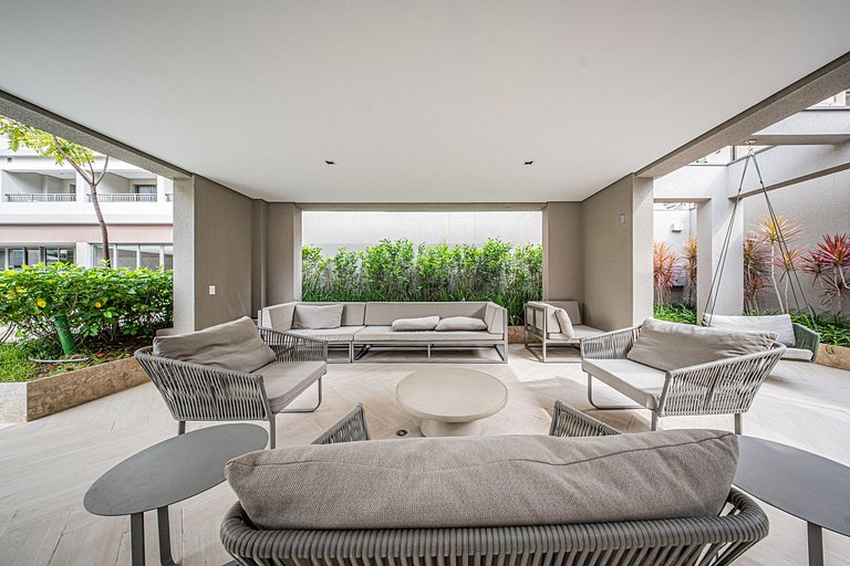 Studio de alto padrão no 26º andar em Moema